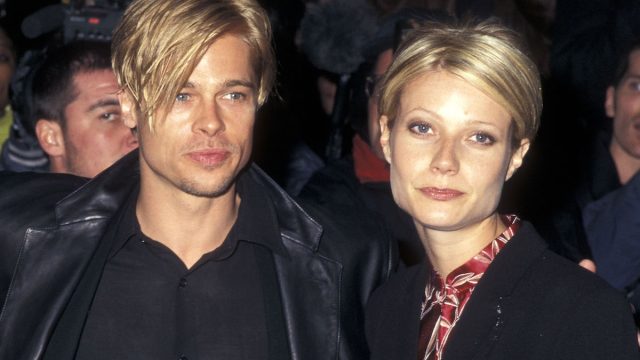 Brad Pitt and Gwyneth Paltrow at the premiere of "The Devil's Own" in 1997