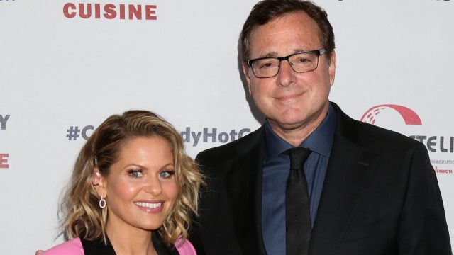 Candace Cameron Bure and Bob Saget at Cool Comedy, Hot Cuisine in 2019