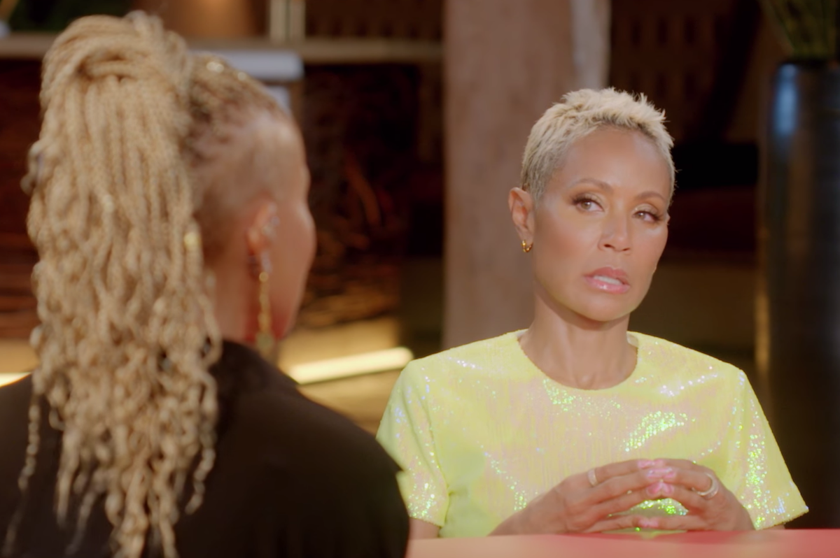 Jada Pinkett Smith on "Red Table Talk" in March 2021