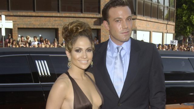 Jennifer Lopez and Ben Affleck at the premiere of "Gigli" in 2003
