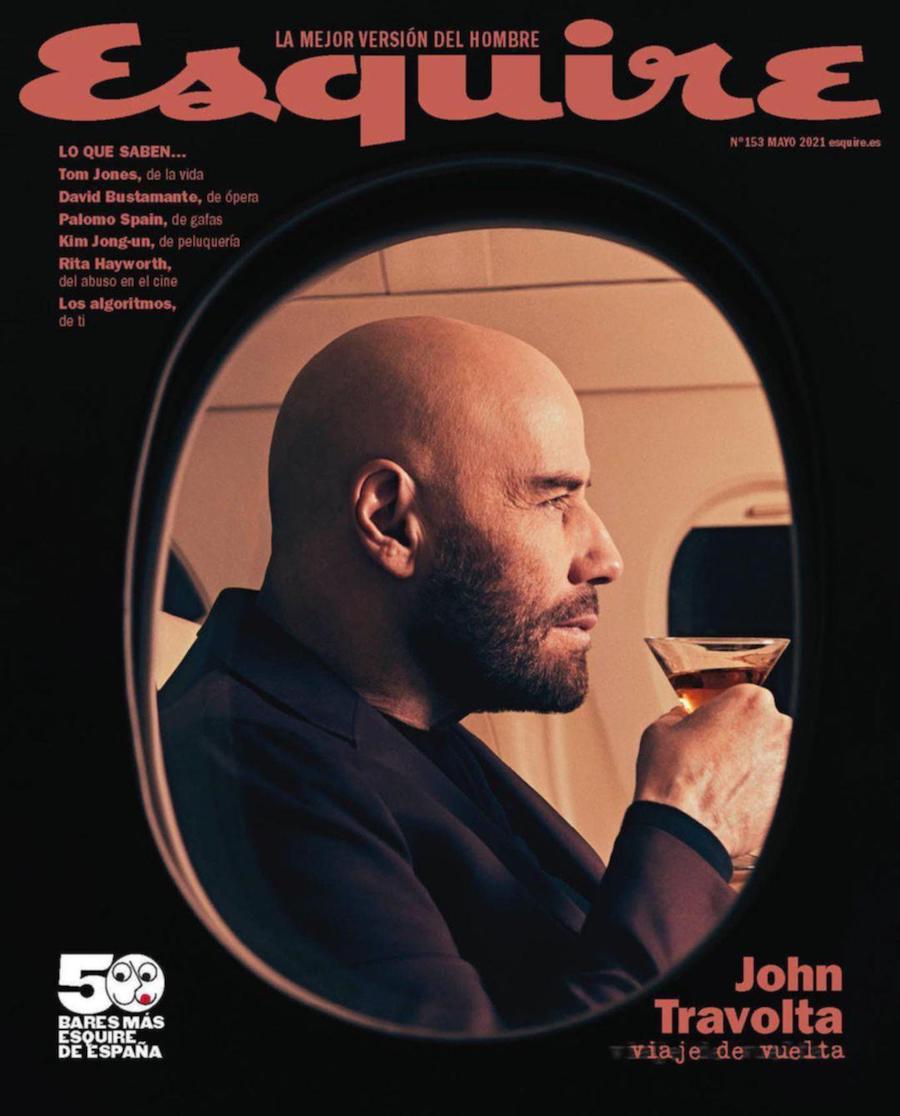 John Travolta on the cover of "Esquire" Spain