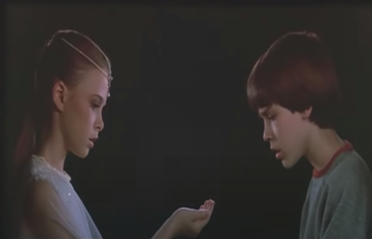 Tami Stronach and Barret Oliver in "The NeverEnding Story"