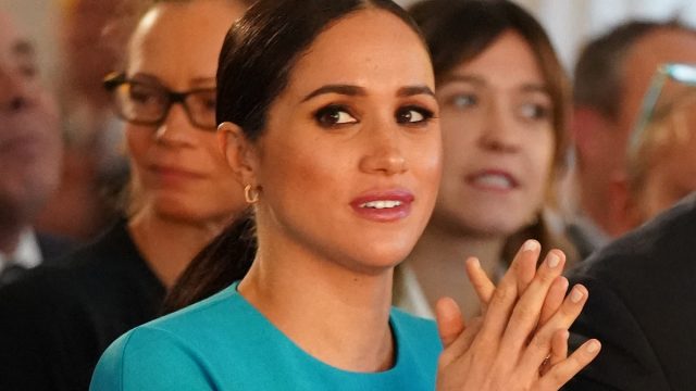 Britain's Meghan, Duchess of Sussex attends the Endeavour Fund Awards at Mansion House in London on March 5, 2020. - The Endeavour Fund helps servicemen and women have the opportunity to rediscover their self-belief and fighting spirit through physical challenges