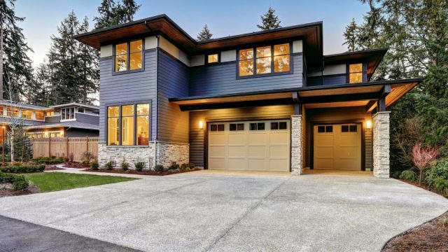 luxury home, exterior of house