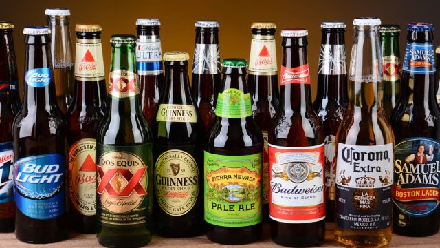 Beers glass bottles