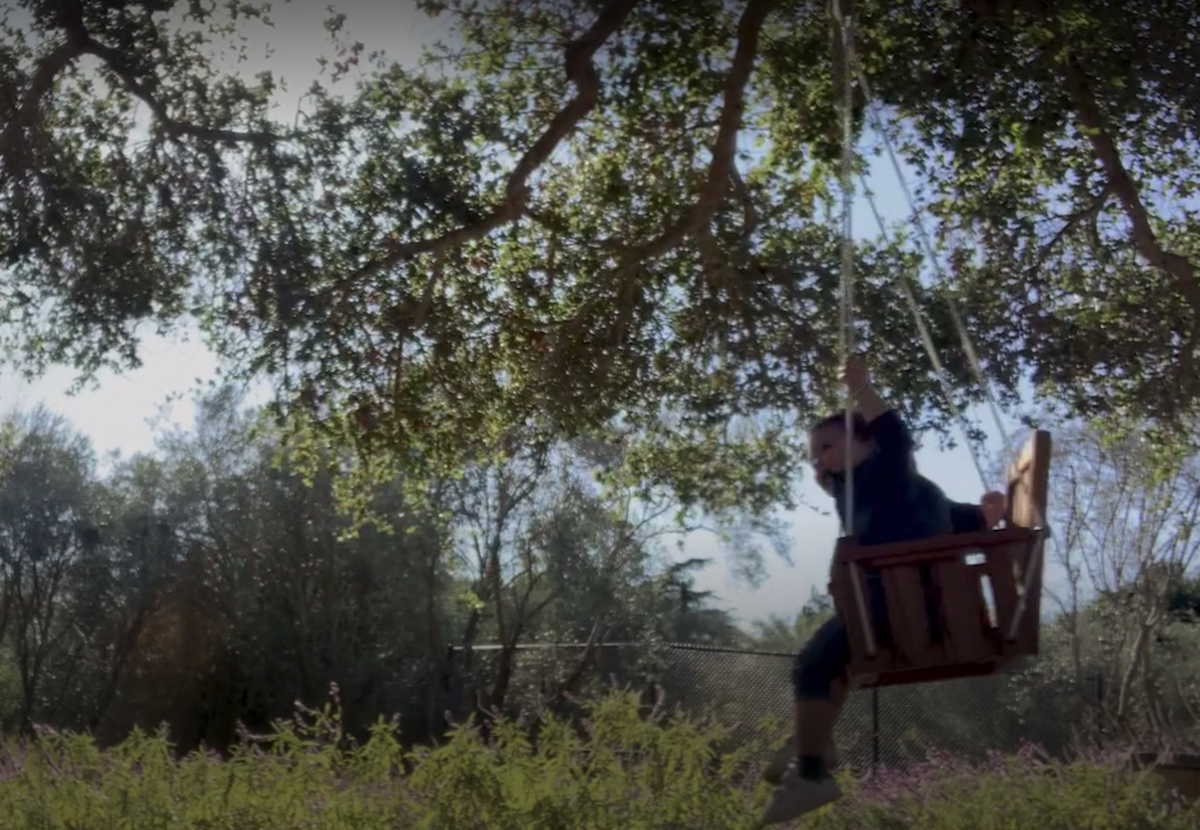 Archie on a swing in "The Me You Can't See"