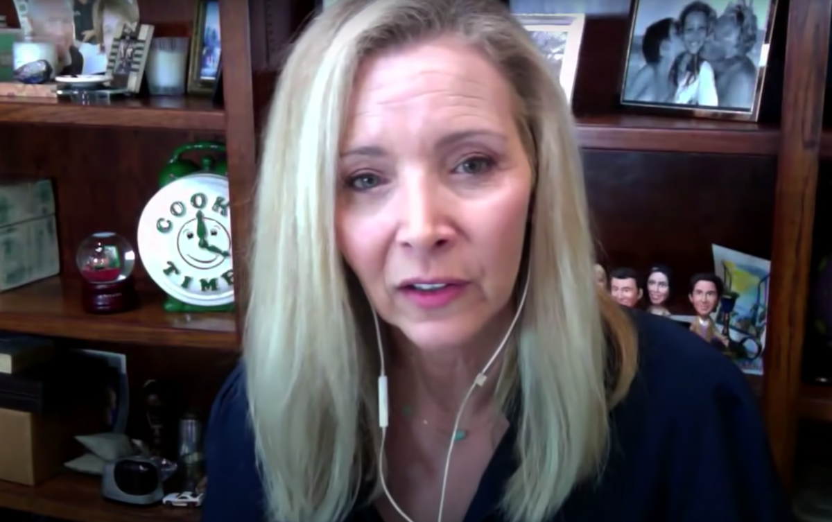 Lisa Kudrow on "Jimmy Kimmel Live" in 2020
