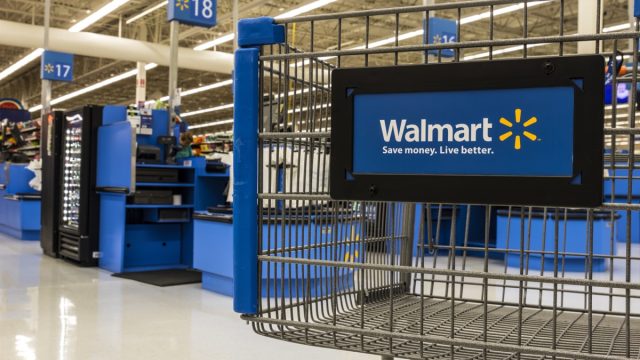 Walmart store interior