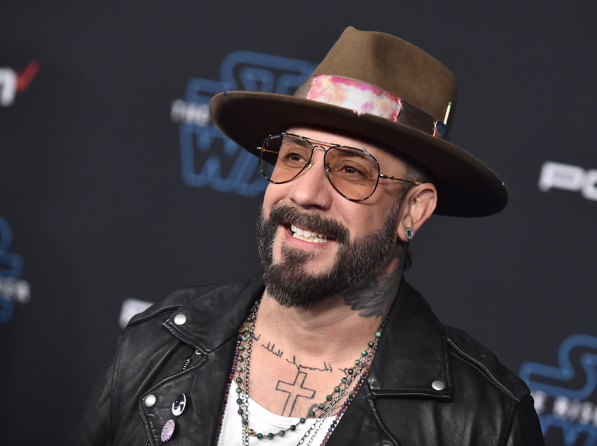 AJ McLean at the "Star Wars: The Rise of Skywalker" premiere in 2019