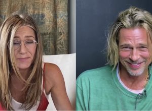Jennifer Aniston and Brad Pitt at Fast Times Table Read