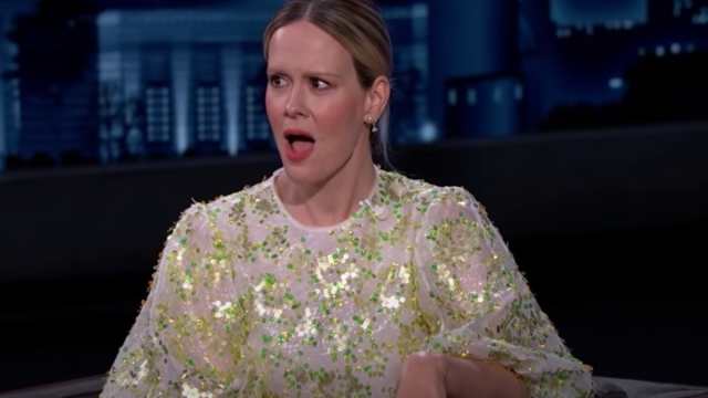Sarah Paulson on "Jimmy Kimmel Live!" in June 2021