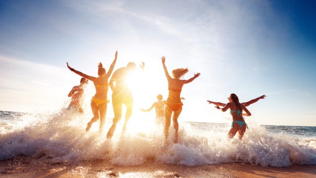 People at the beach