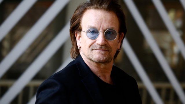 Brussels, Belgium. 10th October, 2018. Donald Tusk, the President of the European Council welcomes Bono, U2 singer and co-founder of the One campaign at European Council headquarters