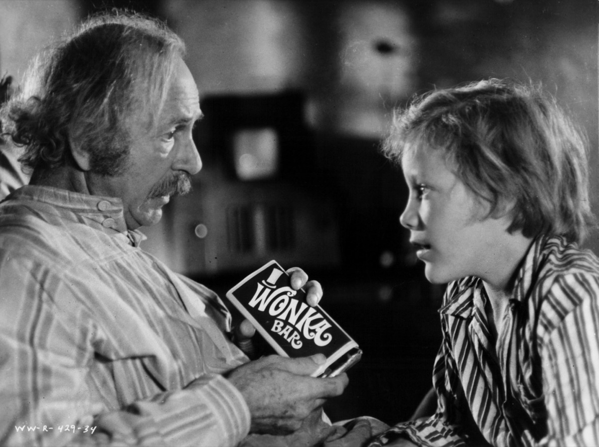 Jack Albertson and Peter Ostrum in "Willy Wonk and The Chocolate Factory"