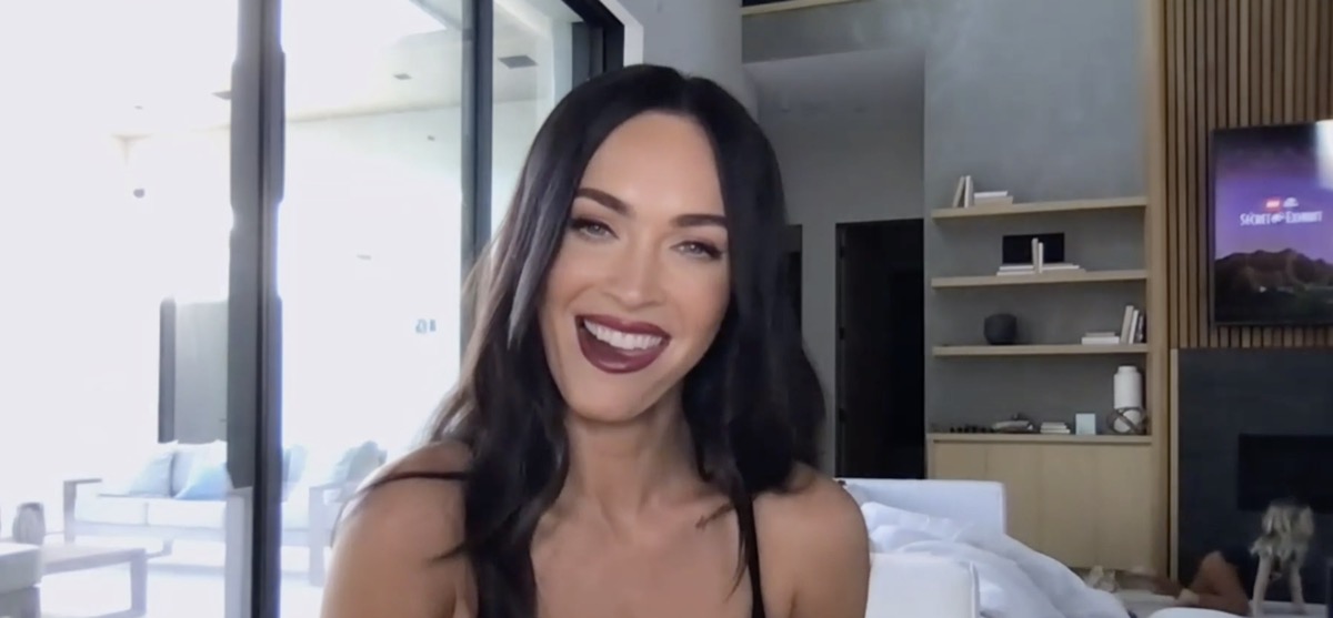 Megan Fox on the "Today Show" with kids in background