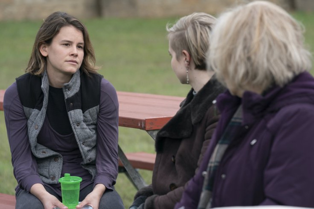 Sosie Bacon in "Mare of Easttown" scene