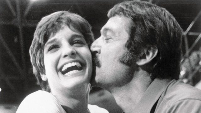 Mary Lou Retton and Bela Karolyi in 1984