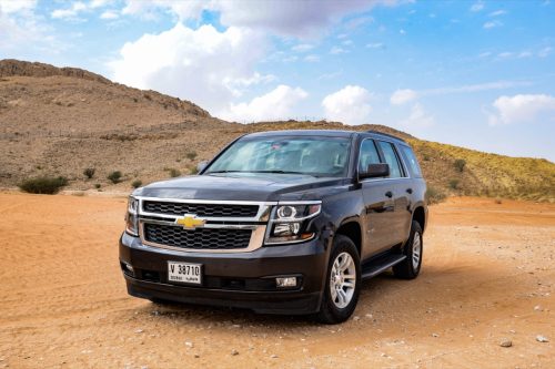 A black Chevrolet Thaoe