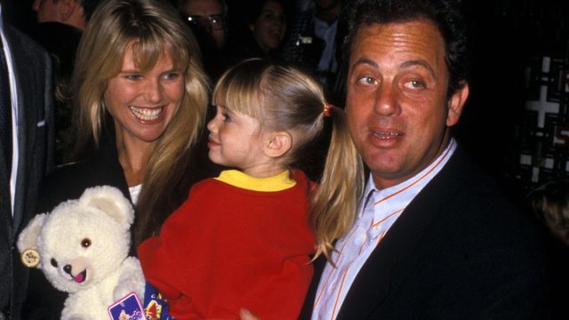 Bill Joel, Alexa Joel, and Christie Brinkley in 1988