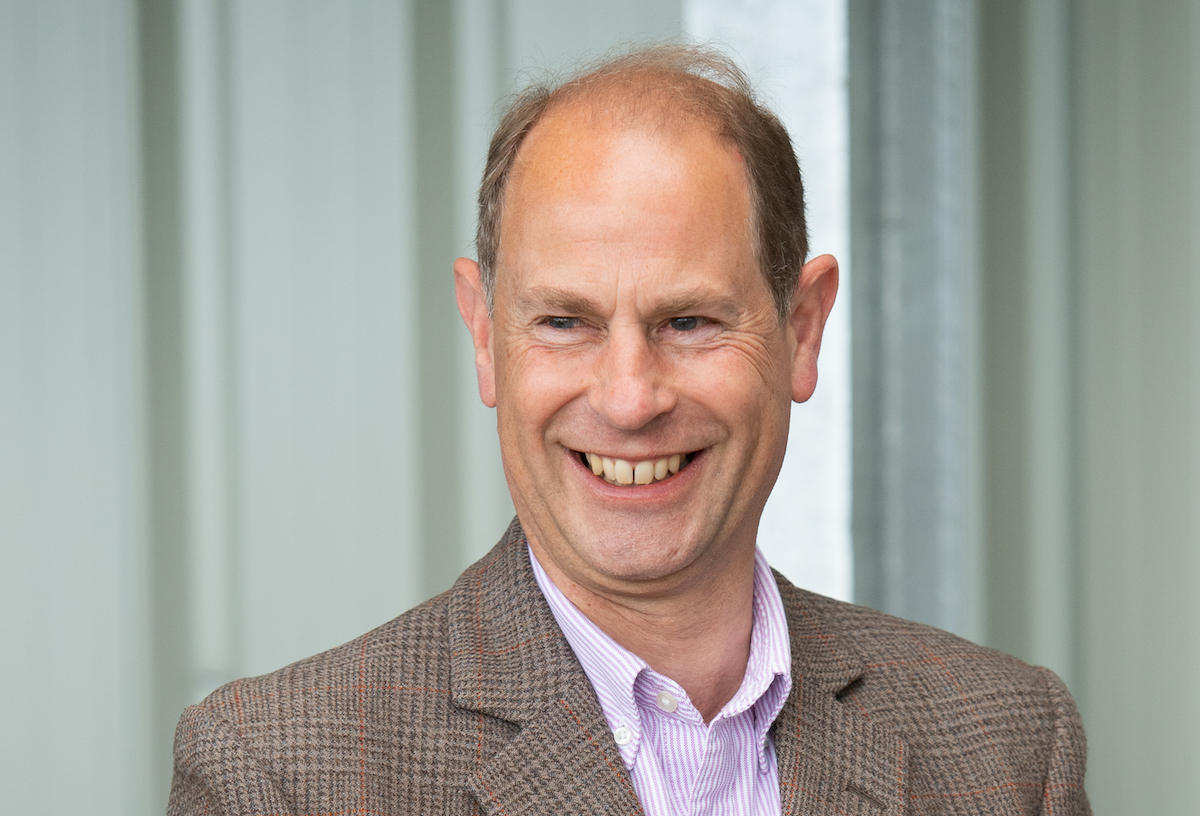 Prince Edward, Earl of Wessex visits Forfar Golf Club to mark the 150th anniversary of the club on June 28, 2021 in Forfar, Scotland.