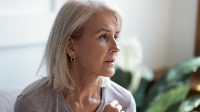 Concerned woman