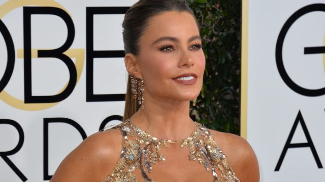 Sofía Vergara at the 2017 Golden Globe Awards