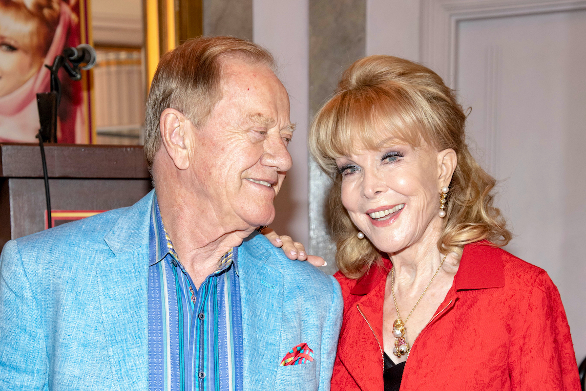Jon Eicholtz, Barbara Eden attends Barbara Eden and "I Dream of Jeannie" Honored At The Hollywood Museum, Hollywood, CA on August 21 2019