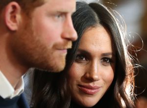Britain's Prince Harry and Meghan Markle before they got married in 2018