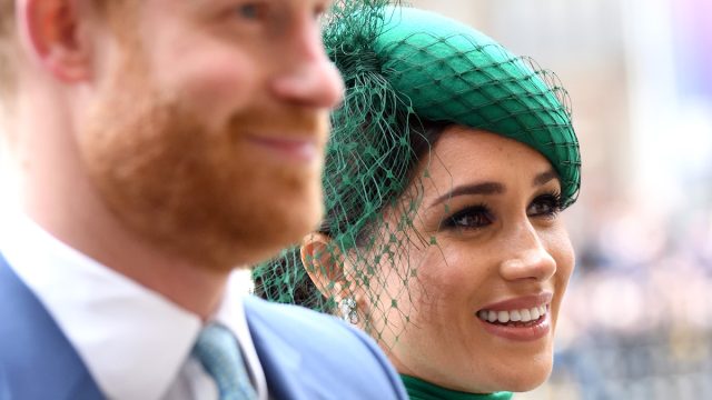 Prince Harry, Duke of Sussex and Meghan, Duchess of Sussex attend the Commonwealth Day Service 2020 at Westminster Abbey on March 09, 2020 in London, England.