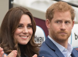 Prince Harry and Catherine, Duchess of Cambridge attend the Coach Core graduation ceremony for more than 150 Coach Core apprentices at The London Stadium on October 18, 2017 in London, England.