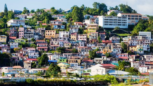 Many,Colorful,Buildings,On,The,Coast,Of,Martinique