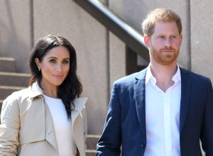 Prince Harry, Duke of Sussex and Meghan, Duchess of Sussex meet members of the public outside the Sydney Opera House on October 16, 2018 in Sydney, Australia.