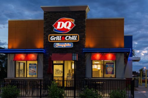 an exterior of a Dairy Queen restaurant