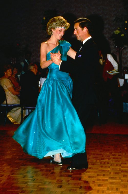 Princess Diana and Prince Charles dancing in 1980