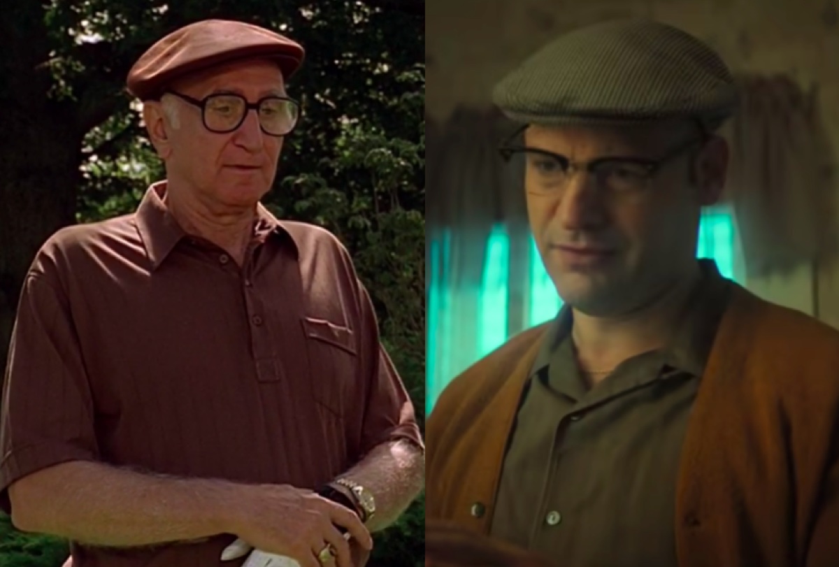 Dominic Chianese in The Sopranos and Corey Stoll in The Many Saints of Newark
