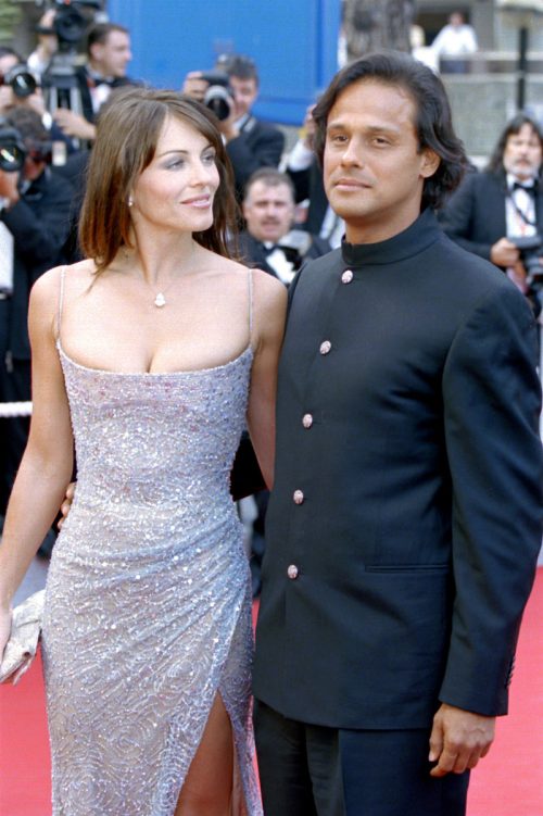 Elizabeth Hurley and Arun Nayar at the Cannes Film Festival in May 2003