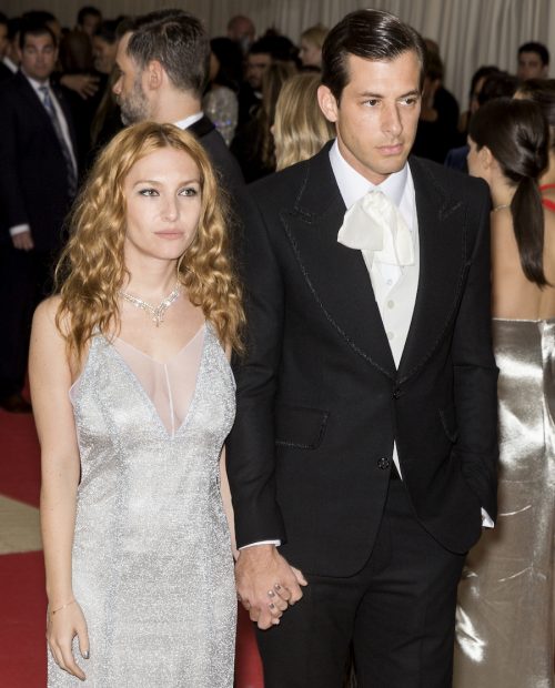 Joséphine de La Baume and Mark Ronson at the Met Gala in May 2016