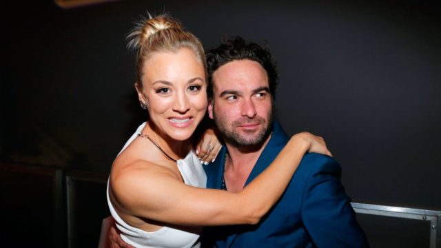 Kaley Cuoco and Johnny Galecki