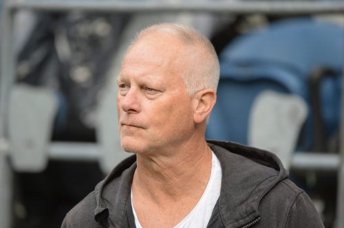 Kenny Mayne on the sidelines of a Los Angeles Rams and Seattle Seahawks game in Seattle in October 2019