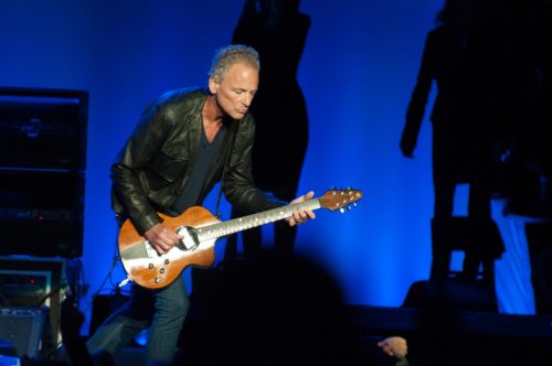 Lindsey Buckingham performing with Fleetwood Mac in July 2013