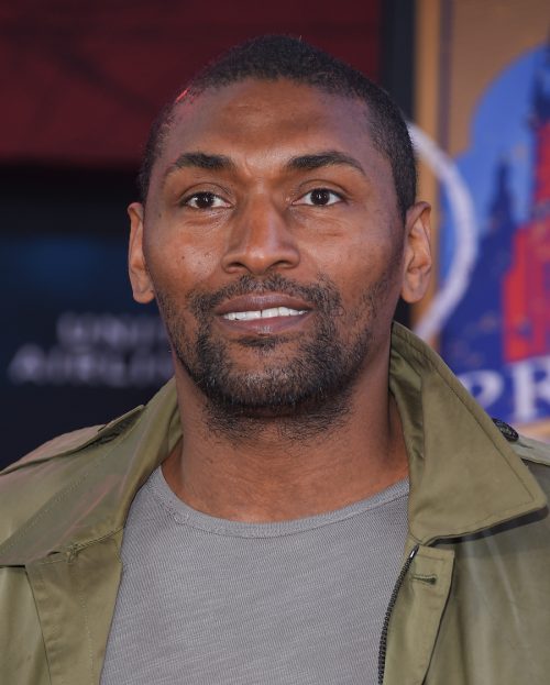 Metta Sandiford-Artest at the premiere of "Spider-Man: Far From Home" in June 2019