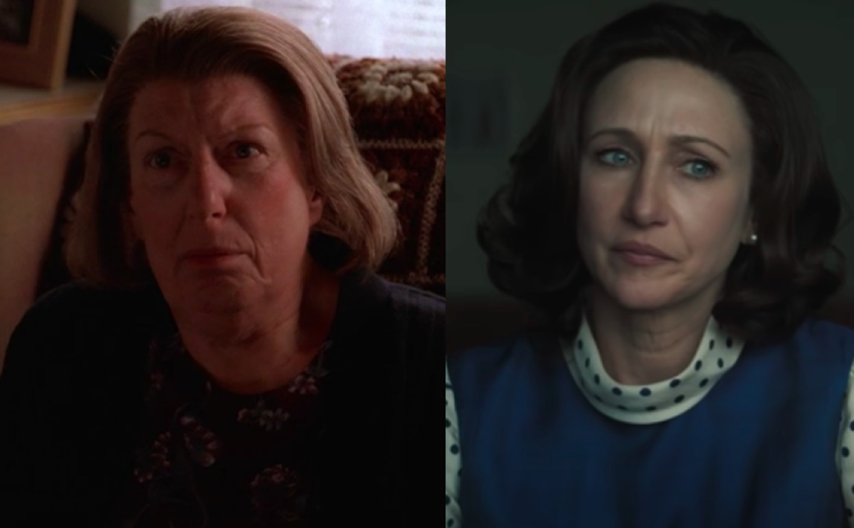 Nancy Marchand in The Sopranos and Vera Farmiga in The Many Saints of Newark