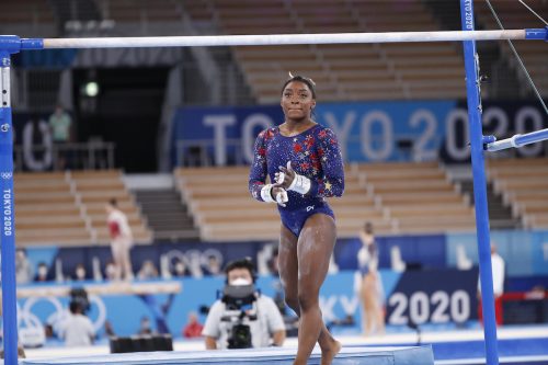 Simone Biles at the Tokyo Olympics on July 26, 2021