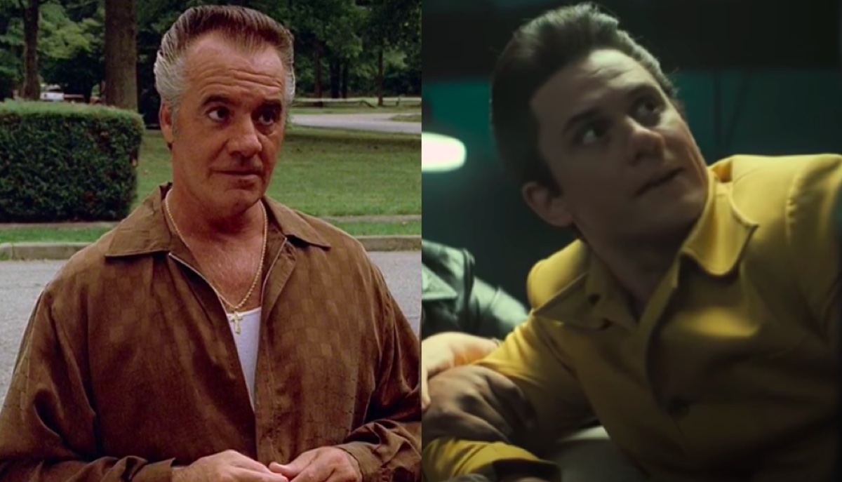 Tony Sirico in The Sopranos and Billy Magnussen in The Many Saints of Newark
