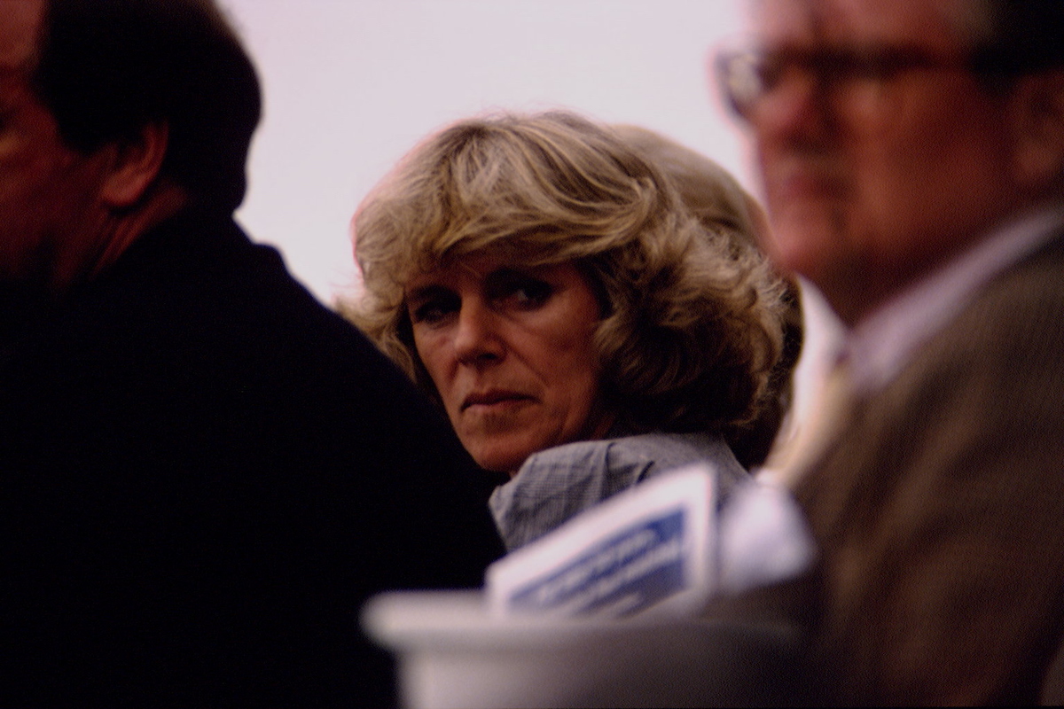 Camilla Parker Bowles attends the Queen's Cup polo match at Windsor, 7th June 1992