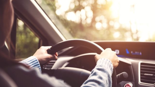Woman driving