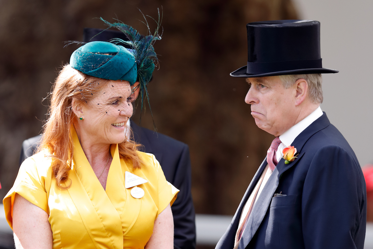 Sarah Ferguson, Duchess of York and Prince Andrew, Duke of York attend day four of Royal Ascot at Ascot Racecourse on June 21, 2019 in Ascot, England.