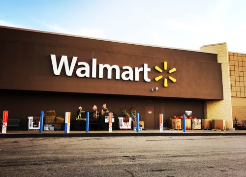 Pittsburgh, USA - September 25, 2017 Walmart Supercenter in Robinson Township, west of downtown Pittsburgh. iPhone