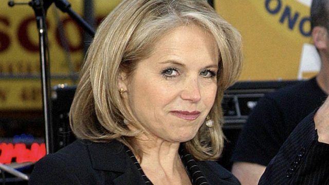 Katie Couric, Bryan Adams on stage for NBC Today Show Concert Series Rockefeller Center, New York, NY, May 27, 2005