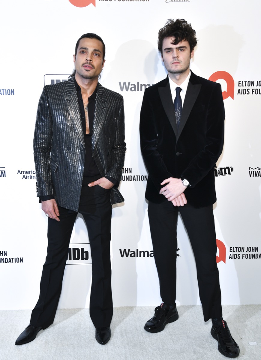 Duke Nicholson at Elton John AIDS Foundation red carpet